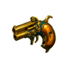 lucky train ornate pistol symbol