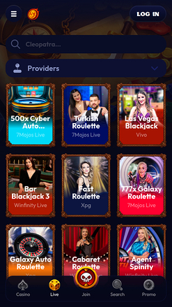 Smash Casino Mobile Live Dealer