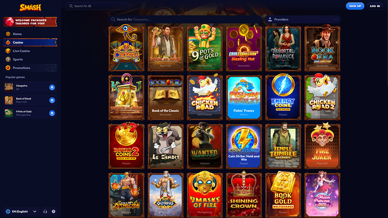 Smash Casino Desktop Games