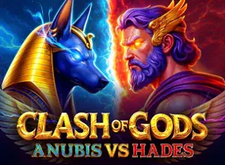 Clash of Gods Anubis vs Hades logo