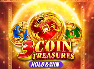 3 Coin Treasures Hold and Win logo