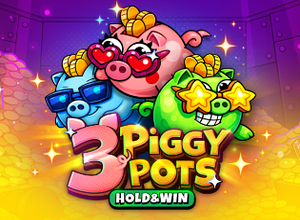 3 Piggy Pots Hold and Win logo