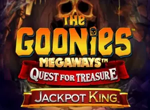 The Goonies Megaways Quest for Treasure Jackpot King logo