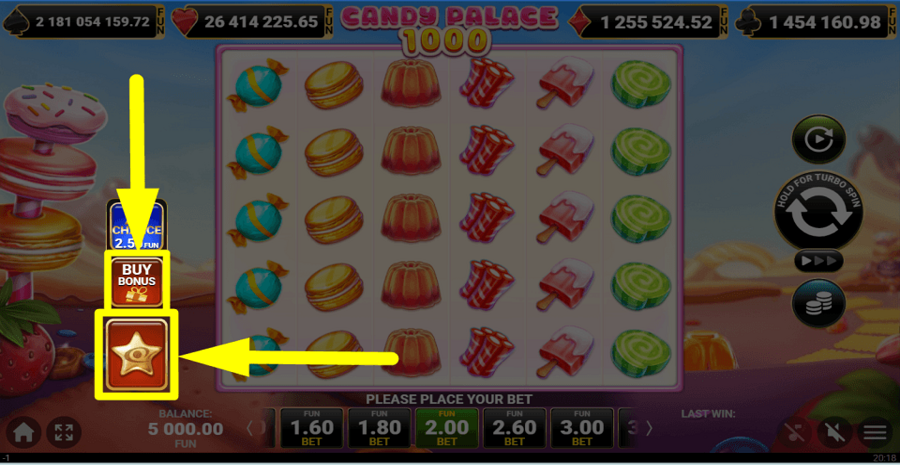 Candy Palace 1000 Buy Feature