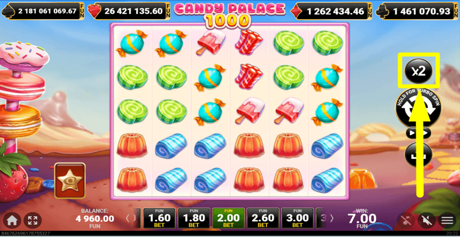 Candy Palace 1000 Gamble Feature