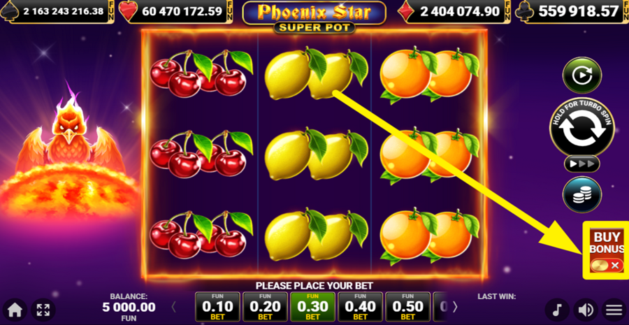 Phoenix Star Super Pot Buy Bonus