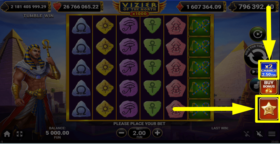 Vizier Of The North 1000 Chance Feature