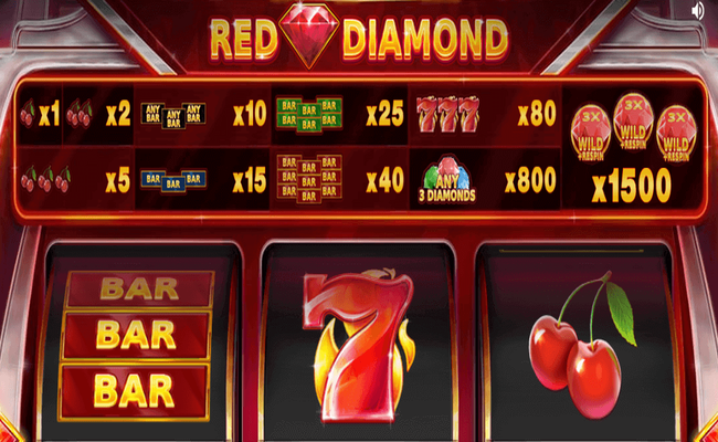 red diamond paytable