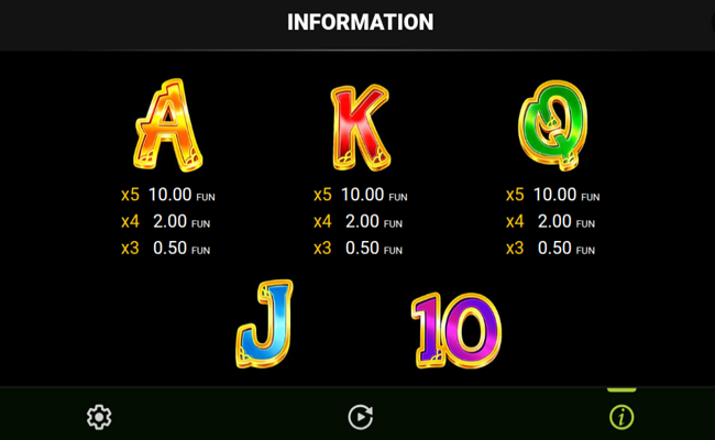 triple fortune festival paytable 3