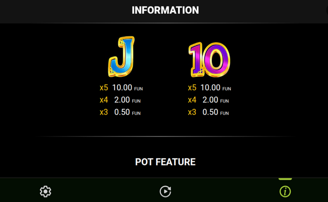 triple fortune festival paytable 4